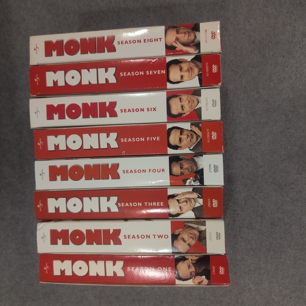Monk The Complete Series DVD Seasons 1-8 Tony Shalhoub Mystery Comedy Box Set - Picture 1 of 2
